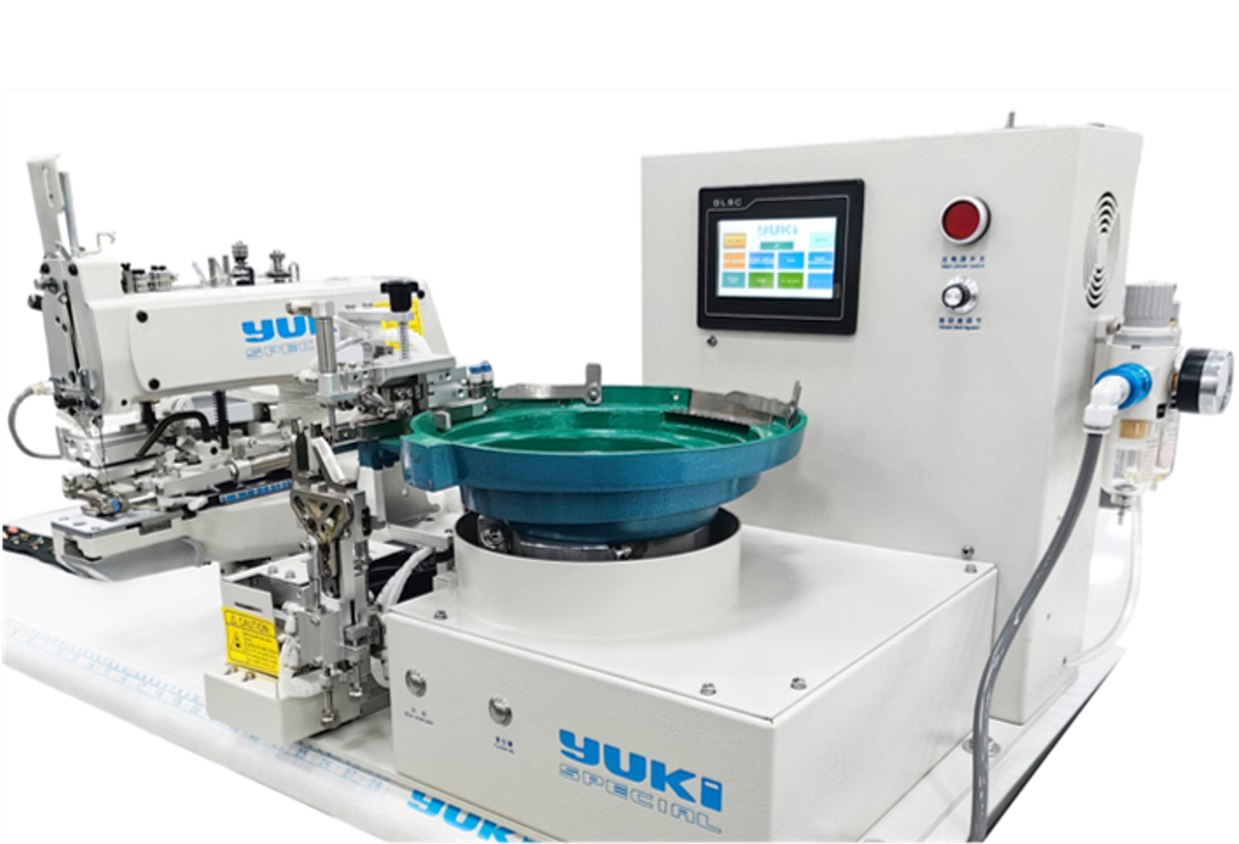 373B-998B Top Düğme Dikiş Makine Kovalı Robot Kol Beslemeli Zincir Dikiş